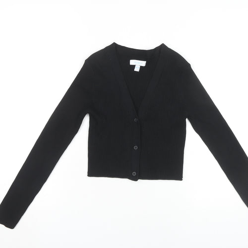 Blue Vanilla Women's Black V-Neck Cardigan