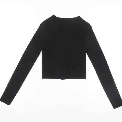 Blue Vanilla Women's Black V-Neck Cardigan