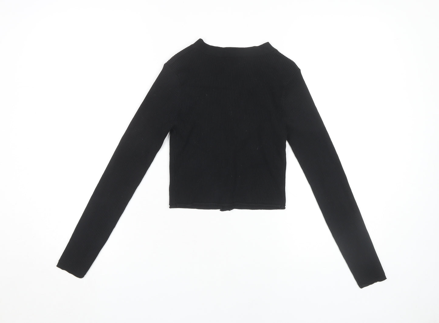 Blue Vanilla Women's Black V-Neck Cardigan