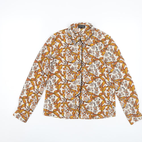 Topshop Women’s Floral Blouse Size 8 Multicoloured