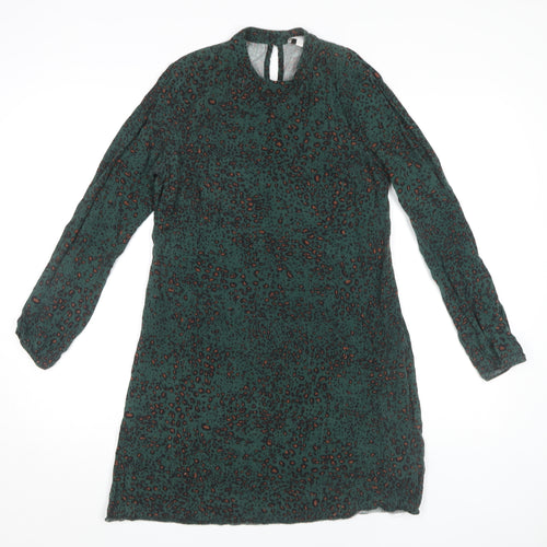 Apricot Women's Green Animal Print Dress, UK 8
