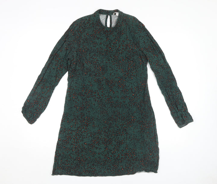 Apricot Women's Green Animal Print Dress, UK 8
