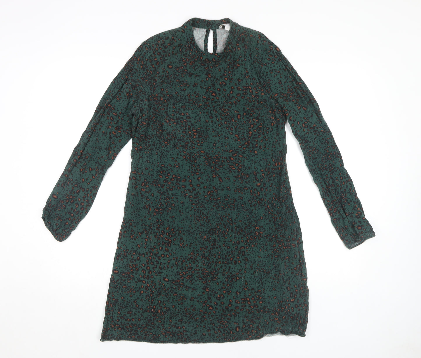 Apricot Women's Green Animal Print Dress, UK 8
