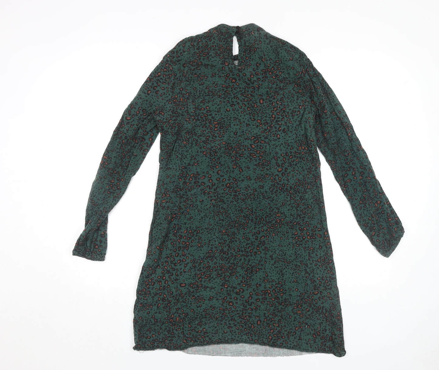 Apricot Women's Green Animal Print Dress, UK 8