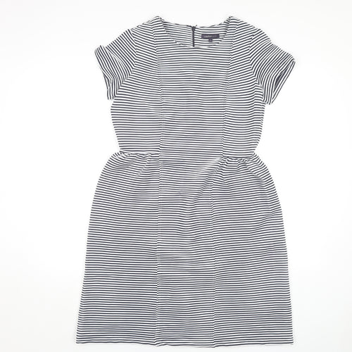 Marks and Spencer Women's Black Striped Dress, Size 12
