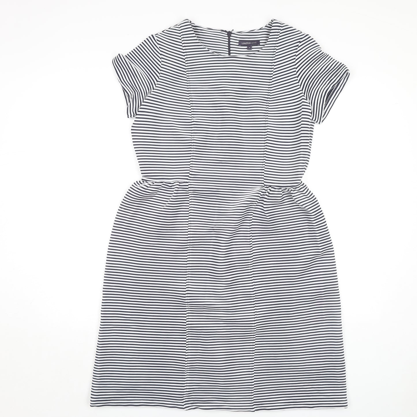 Marks and Spencer Women's Black Striped Dress, Size 12
