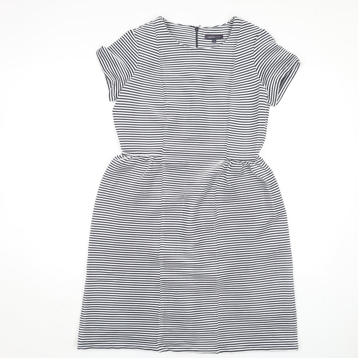Marks and Spencer Women's Black Striped Dress, Size 12