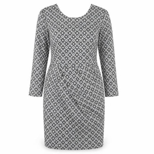 Collection London Women’s Grey Sheath Dress Size 14