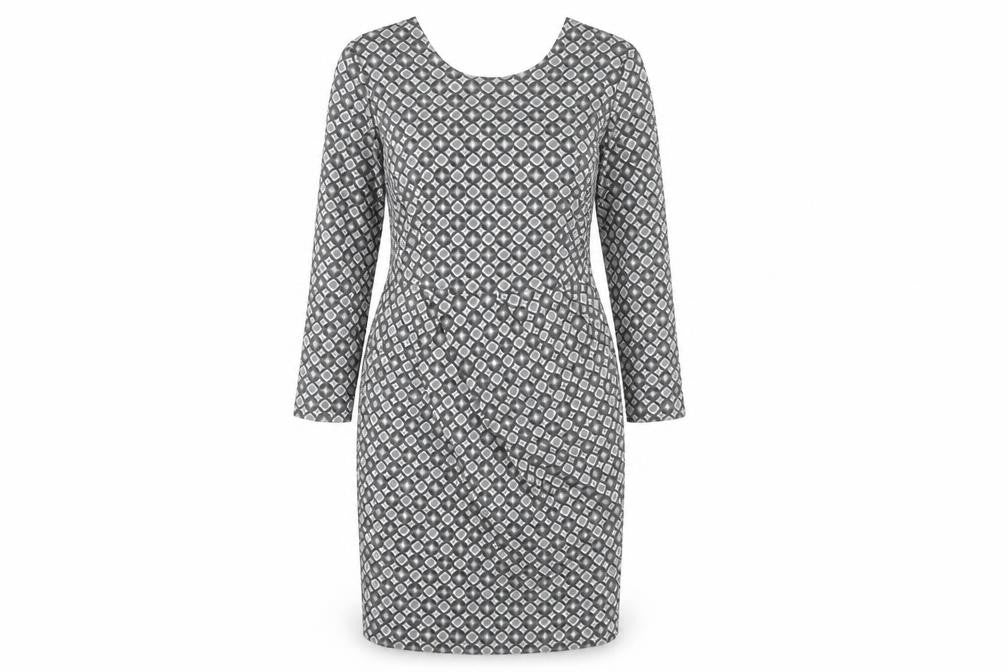 Collection London Women’s Grey Sheath Dress Size 14