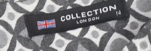 Collection London Women’s Grey Sheath Dress Size 14