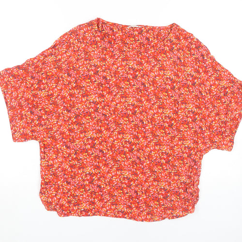 Monsoon Women's Red Floral Blouse Size 12