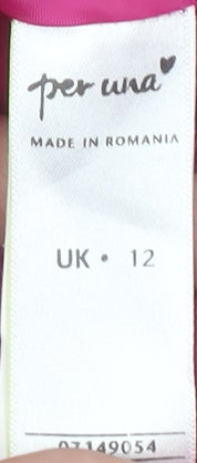 Marks and Spencer Pink Women's Dress, Size 12, Short Sleeve