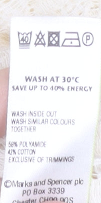 Marks and Spencer Women's Ivory Lace Blouse, Size 22