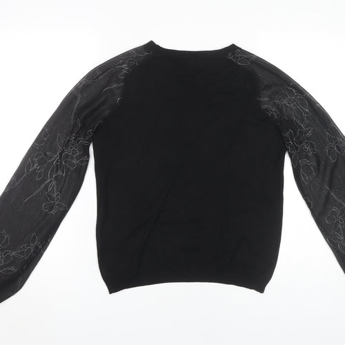 Next Women's Black Crew Neck Jumper Size 12