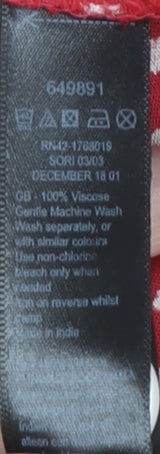 Monsoon Red Polka Dot A-Line Skirt UK 16