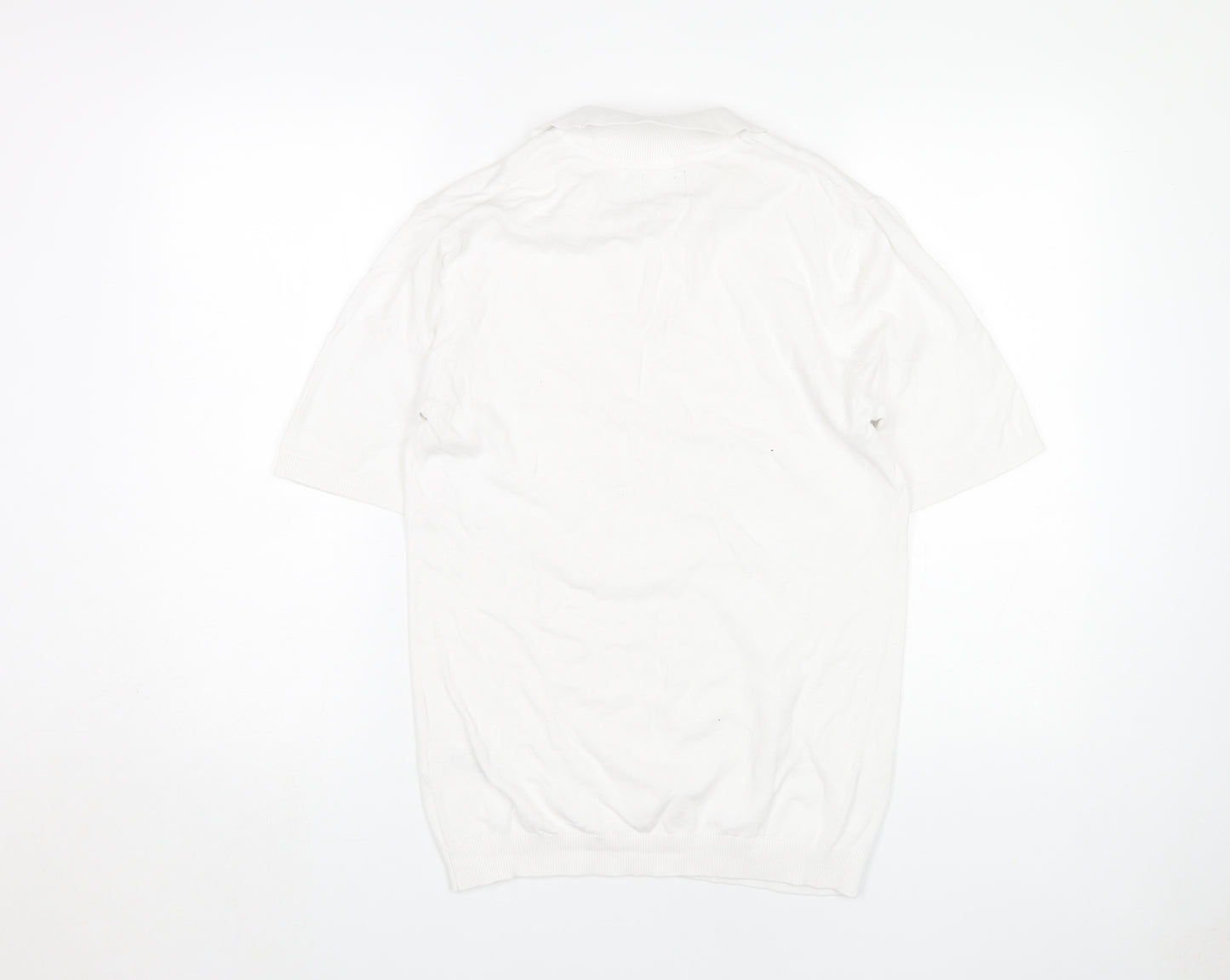 ASOS Men's White Polo Shirt, M, Short Sleeve, Casual