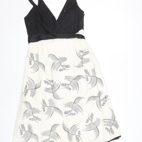 Monsoon Women's Black & White Sleeveless Dress