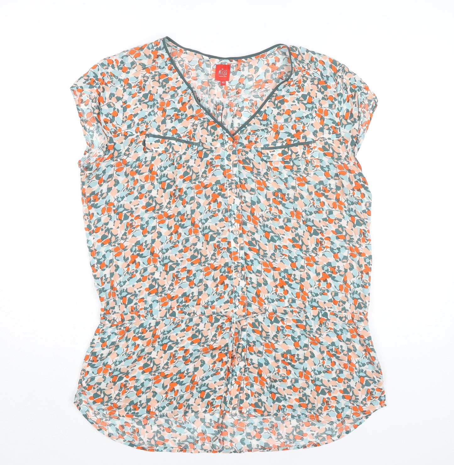 Miss by Captain Tortue Women's Floral Tunic Blouse Size 12