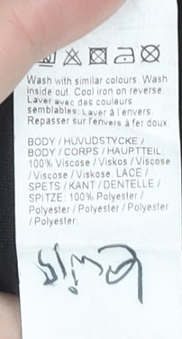 River Island Women's Black Off Shoulder Blouse Size 16