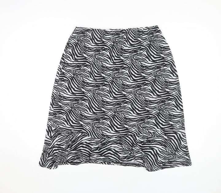 Kaleidoscope Women’s Black Animal Print Skirt Size 18