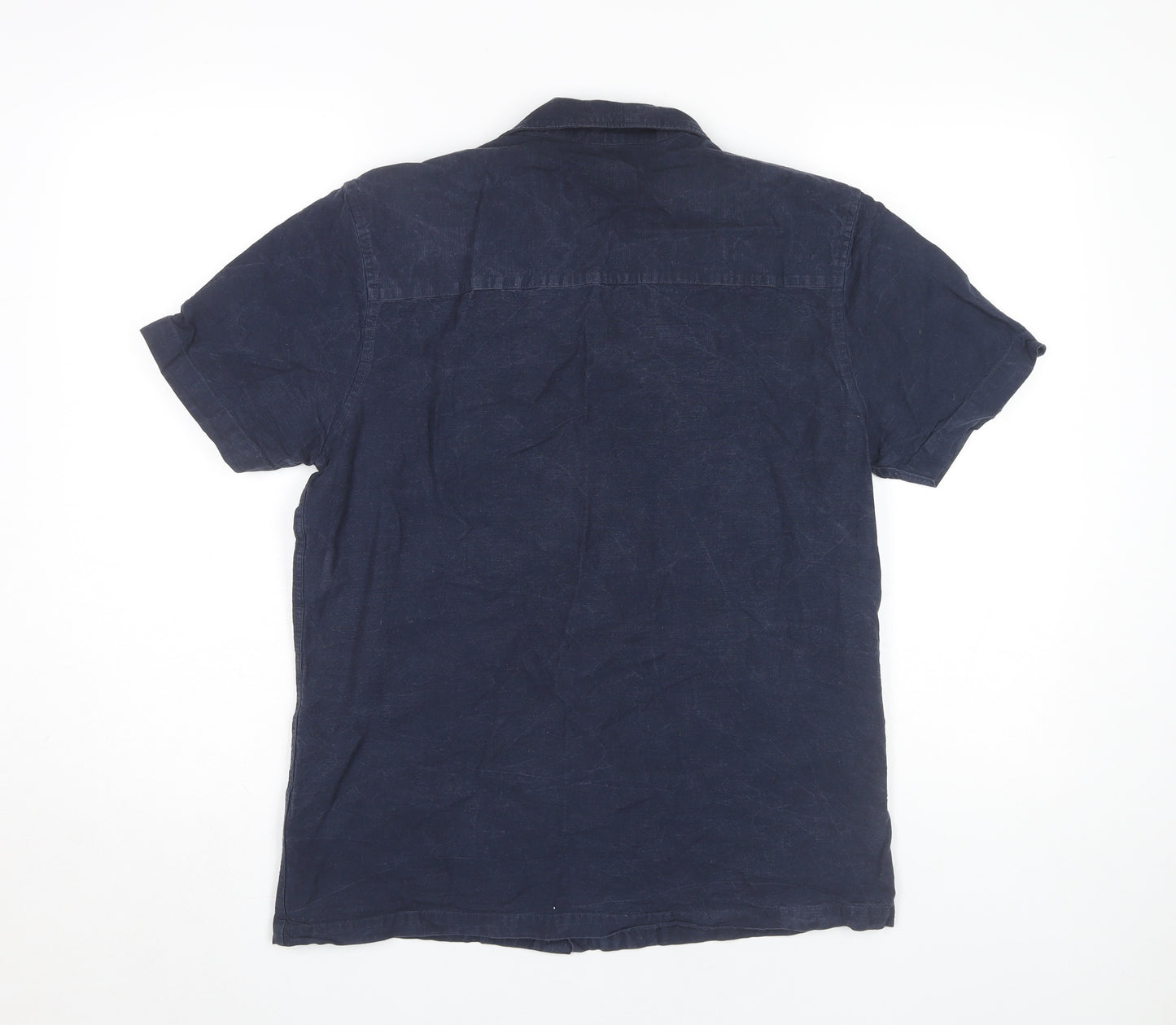 Racing Green Men's Blue Short Sleeve Shirt S