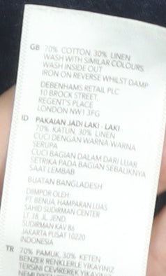 Racing Green Men's Blue Short Sleeve Shirt S