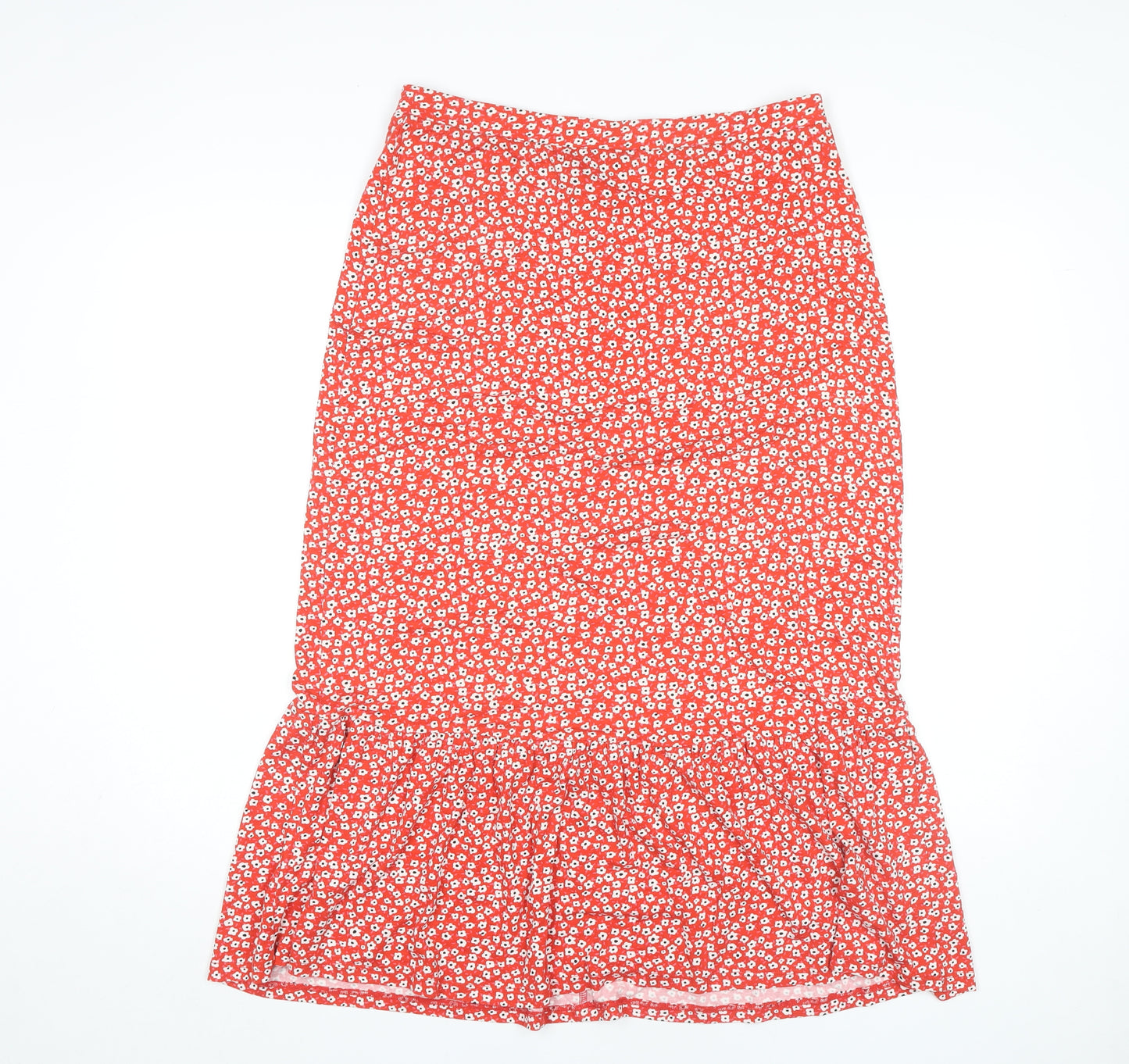 Bonmarché Women's Red Floral Skirt Size 14