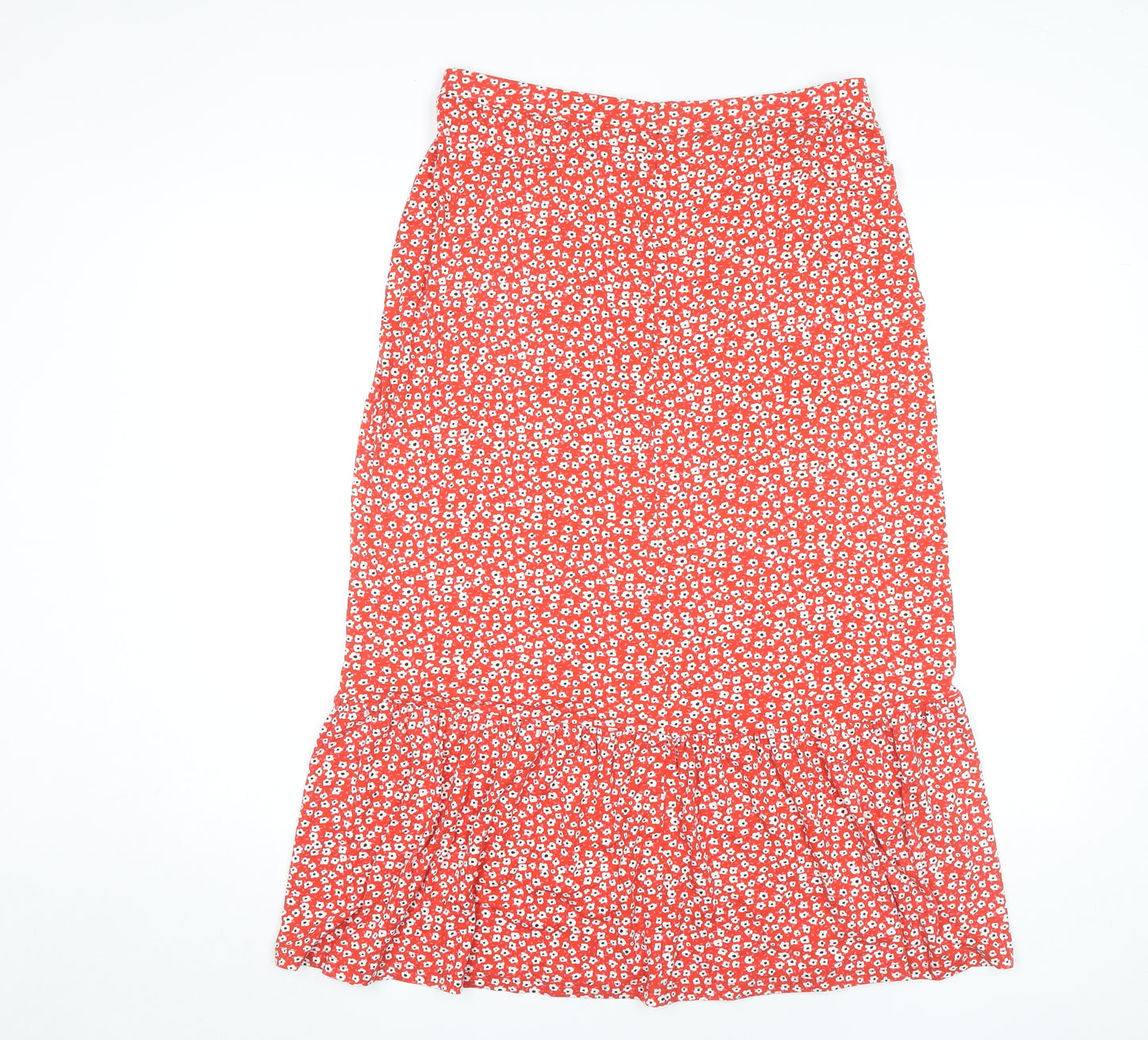 Bonmarché Women's Red Floral Skirt Size 14