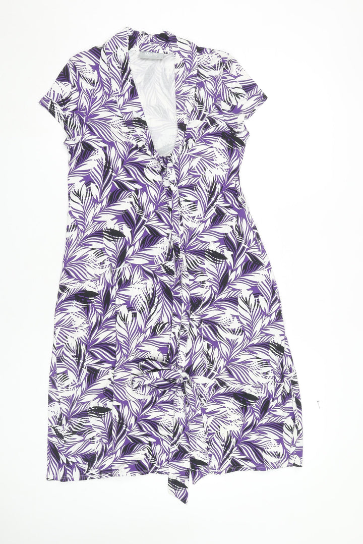 Wallis Women's Multicoloured Floral Shirt Dress Size 14