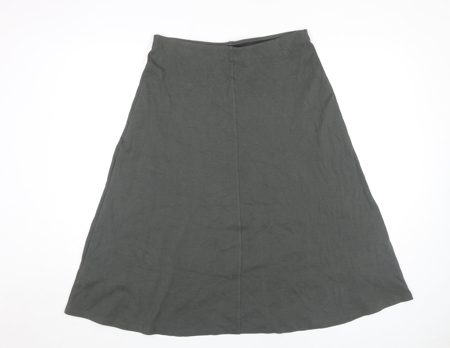 Marks and Spencer Women's Green A-Line Skirt, Size 14