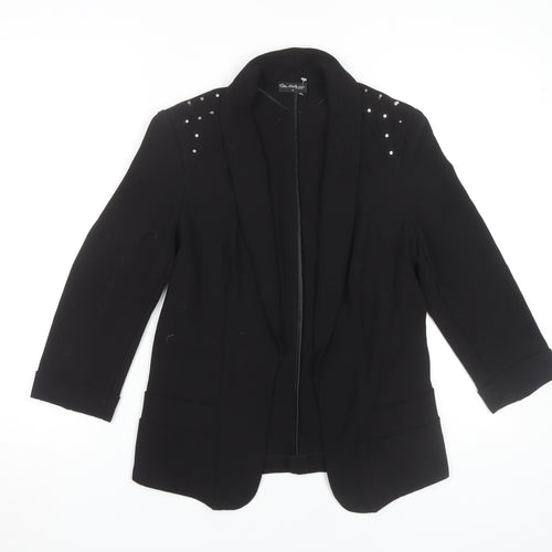 Miss Selfridge Women's Black Studded Blazer Size 8