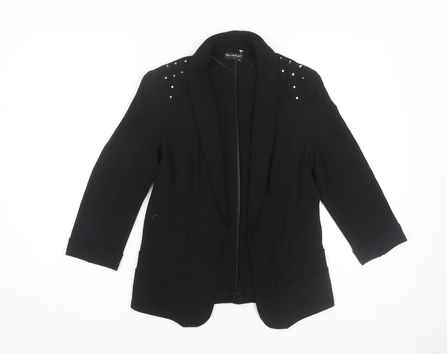 Miss Selfridge Women's Black Studded Blazer Size 8