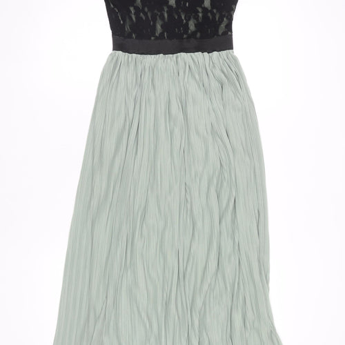 LOVE Women's Black & Grey Lace Dress S/M