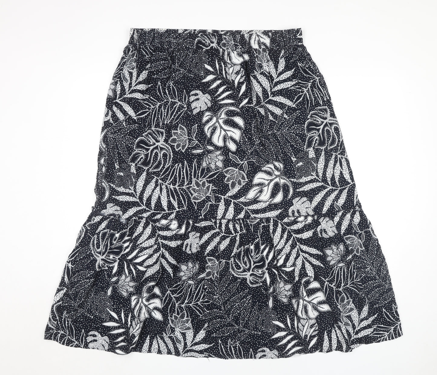 Pebble Bay Women's Black Floral Skirt Size 16