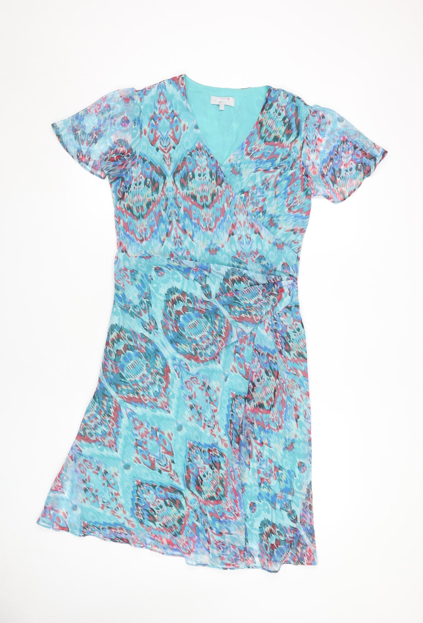 Marks and Spencer Women's Multicoloured Wrap Dress Size 12