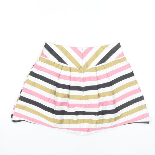 River Island Women's Multicoloured Striped Skirt Size 12