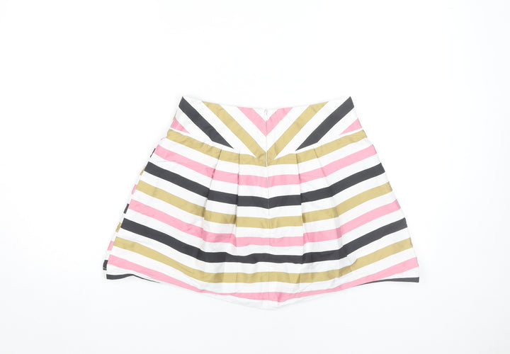 River Island Women's Multicoloured Striped Skirt Size 12