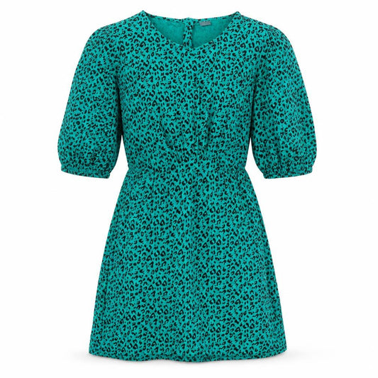 Next Girls Green Animal Print Dress - Size 16 Years