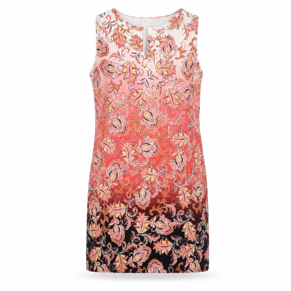 Front view of Wallis Petites Multicoloured Paisley Shift Dress