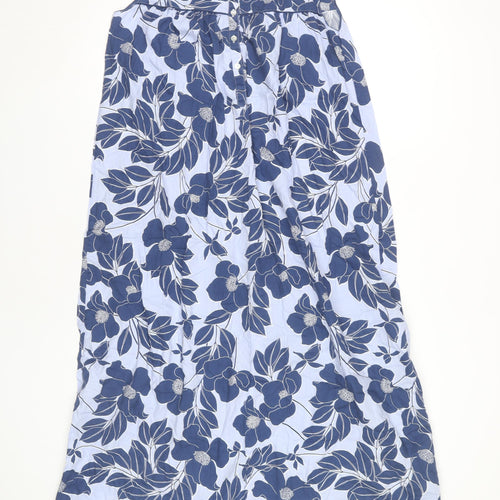 Nora Rose Blue Floral Sleeveless Dress Size 10
