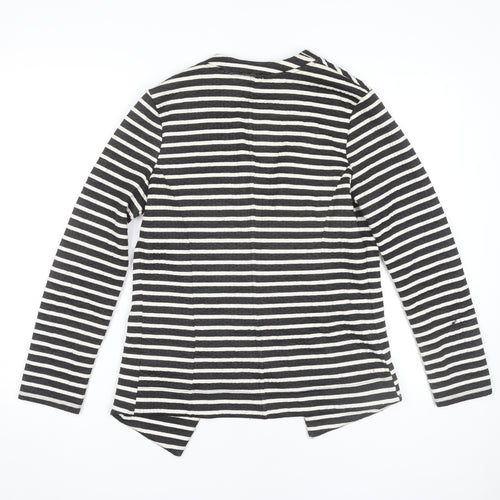 Next Women's Striped Blazer UK 12 Cotton Elastane