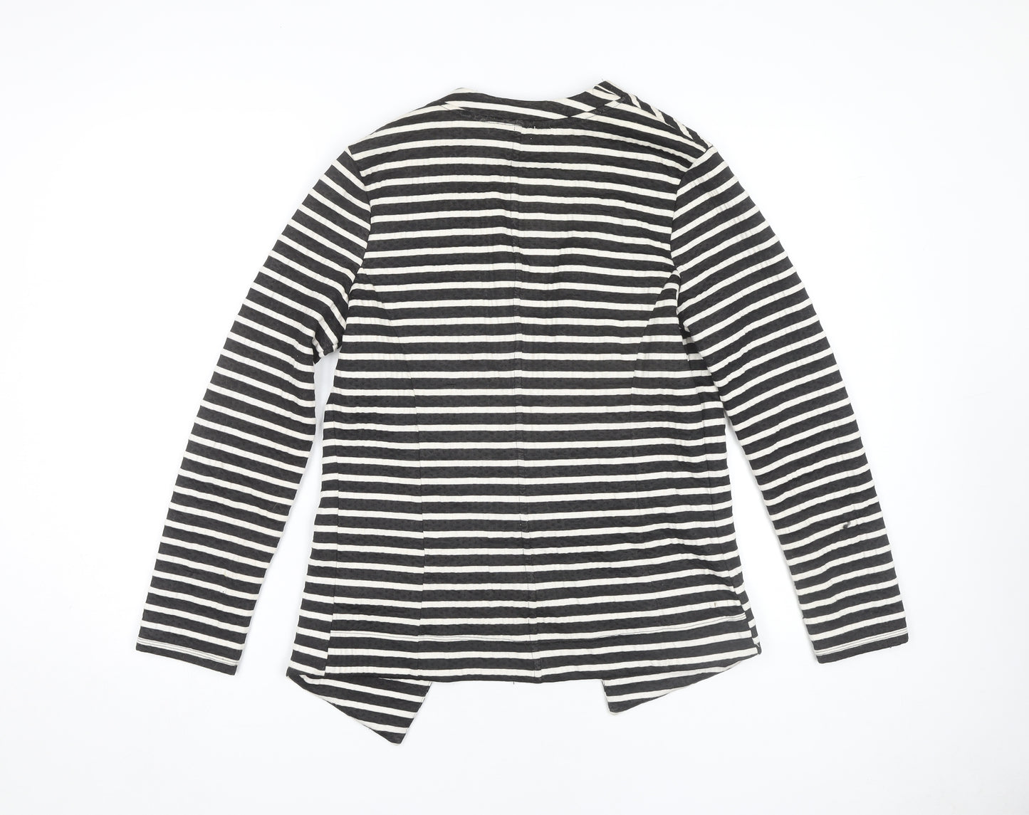 Next Women's Striped Blazer UK 12 Cotton Elastane