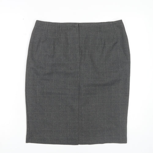 Marks and Spencer Women's Grey Pencil Skirt Size 14