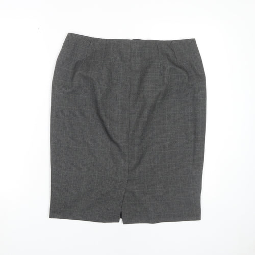 Marks and Spencer Women's Grey Pencil Skirt Size 14