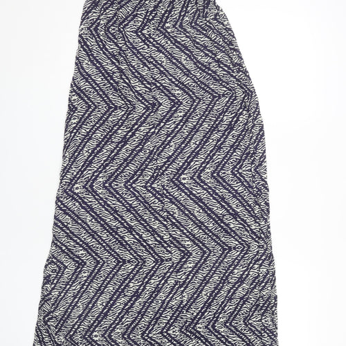 New Look Women's Blue Geometric Long Dress