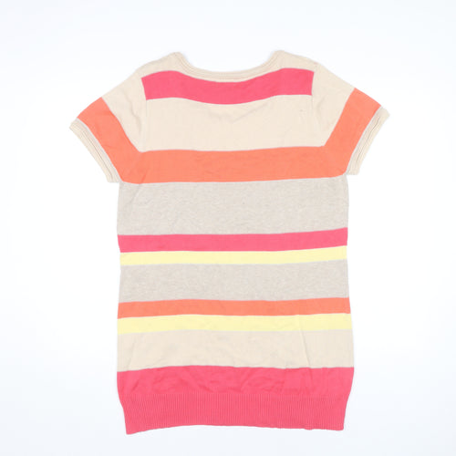 M&Co Women's Multicoloured Striped Pullover Jumper L