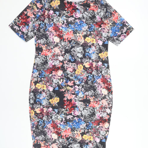 Apricot Women's Multicoloured Floral Dress Size 14