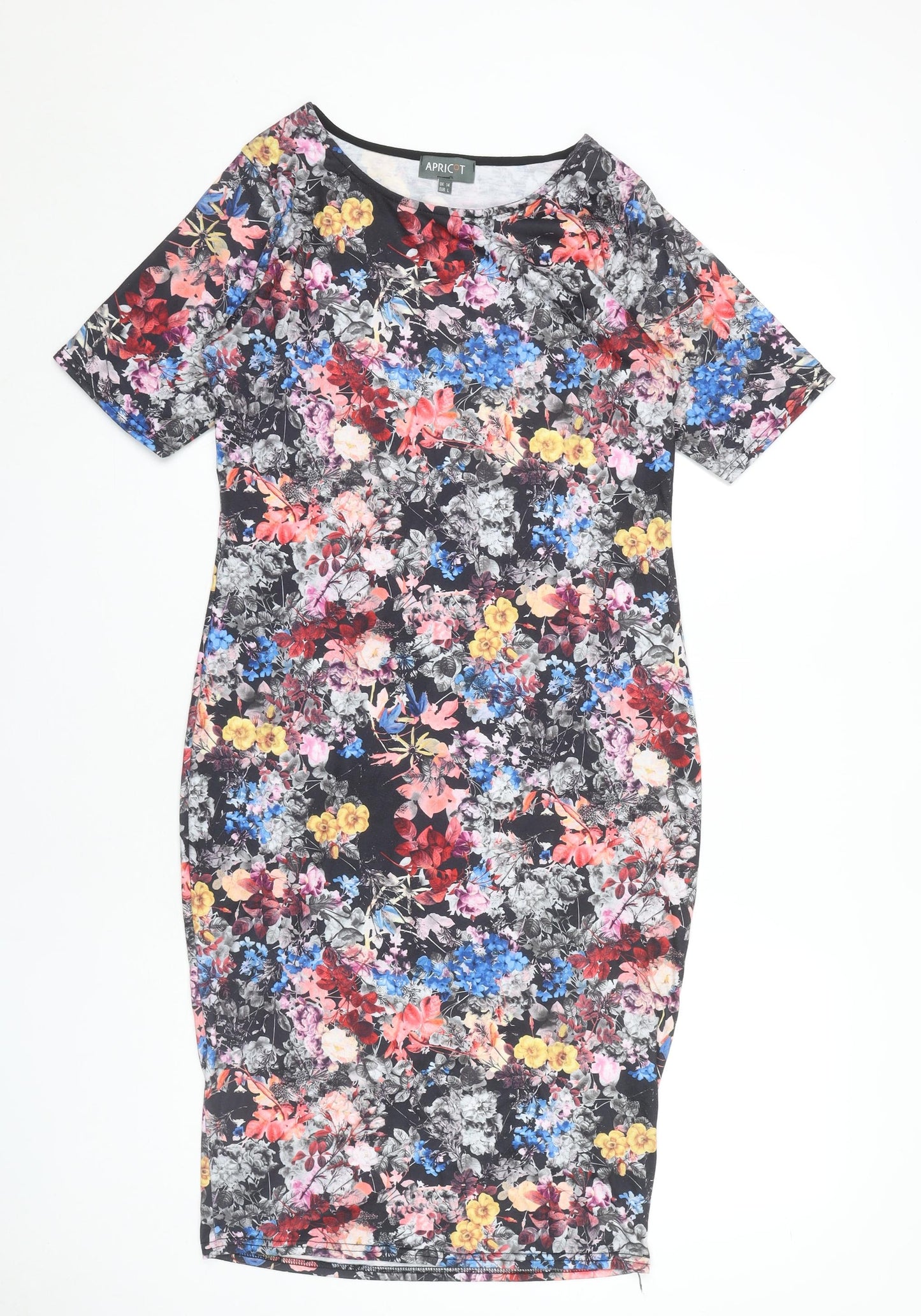 Apricot Women's Multicoloured Floral Dress Size 14