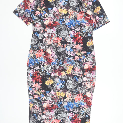 Apricot Women's Multicoloured Floral Dress Size 14