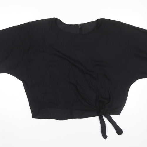 River Island Women’s Black Dolman Sleeve Top